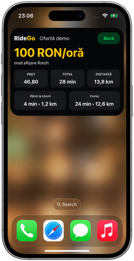RideGo pe iPhone